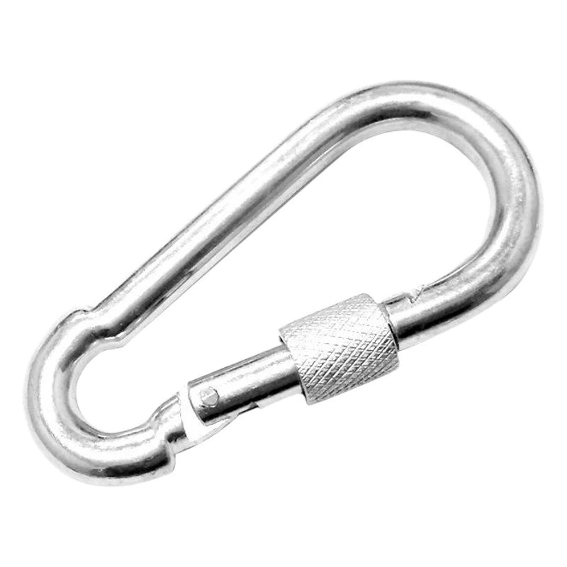В наличии Прямая поставка оцинкованная Защитная Пряжка железная альпинистская Пряжка соединительное кольцо морское оборудование такелаж пружинный крюк спецификации