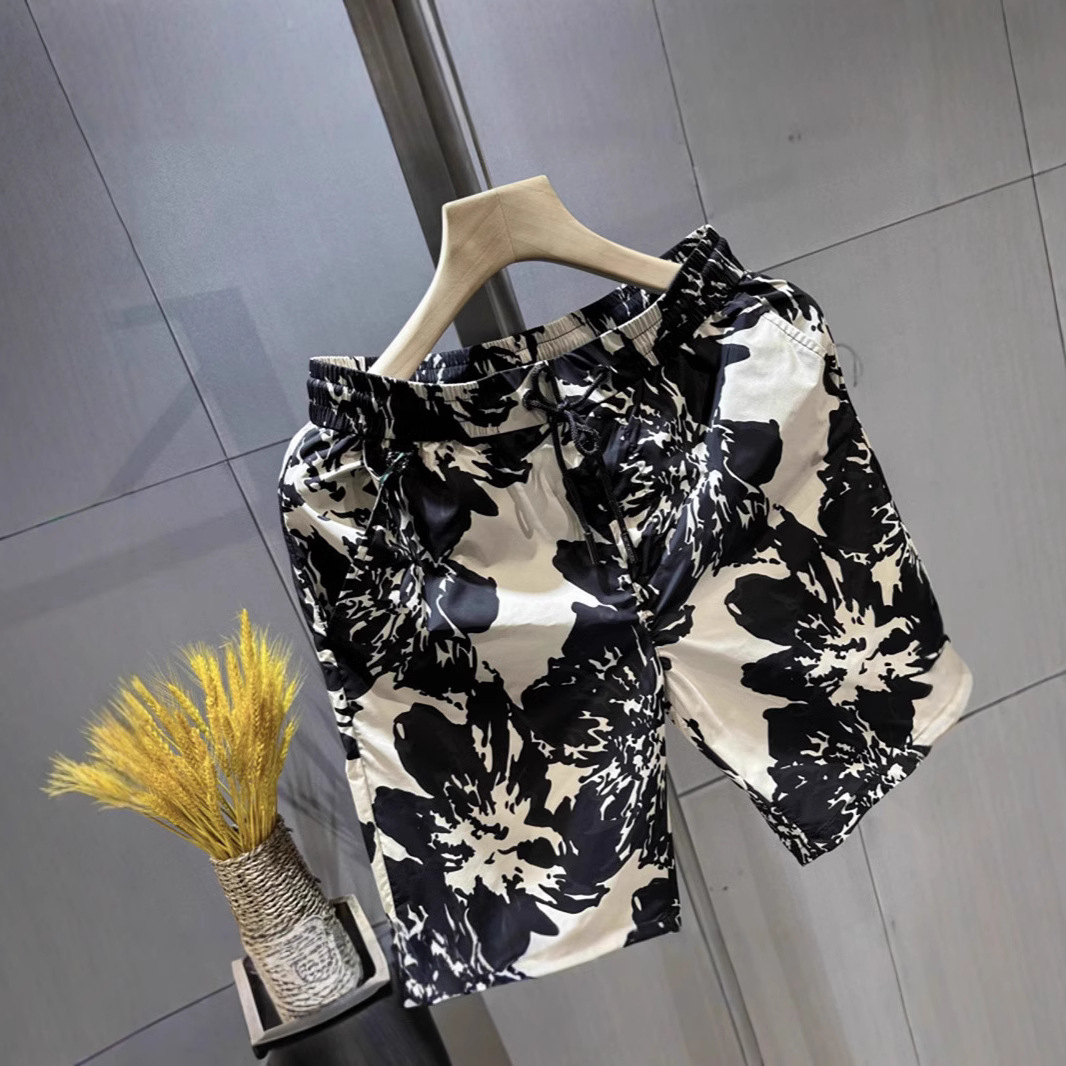 Men's Quick Dry Lightweight Floral Print Shorts Casual Straight Leg Summer Beach Outdoor Walking Shorts_viptrois.com