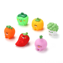 搪胶仿真水果可爱捏捏乐儿童玩具宝宝沐浴洗澡迷你摆件饰品玩具