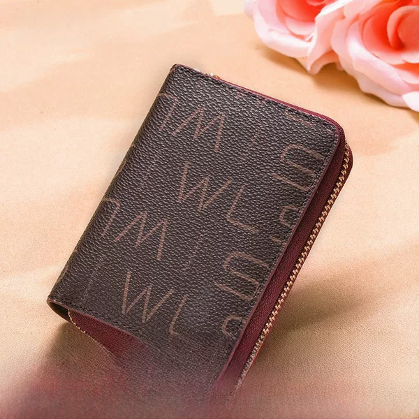 Anti-degaussing Ultra-thin Portable Large Capacity Organ Card Holder Driver's License Business Card Holder Zipper Coin Purse Card Holder