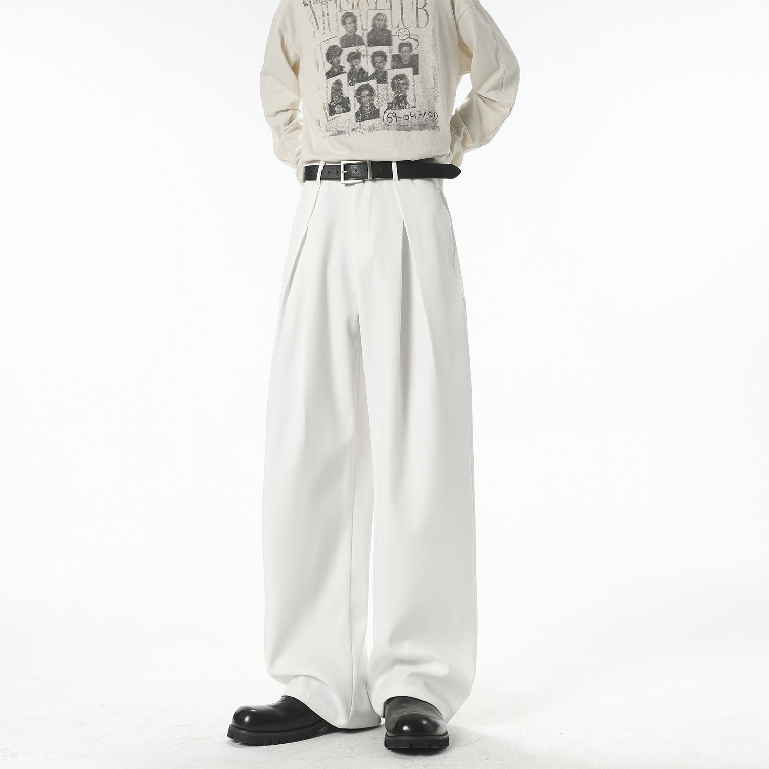 西裤K10219黑白灰4XL