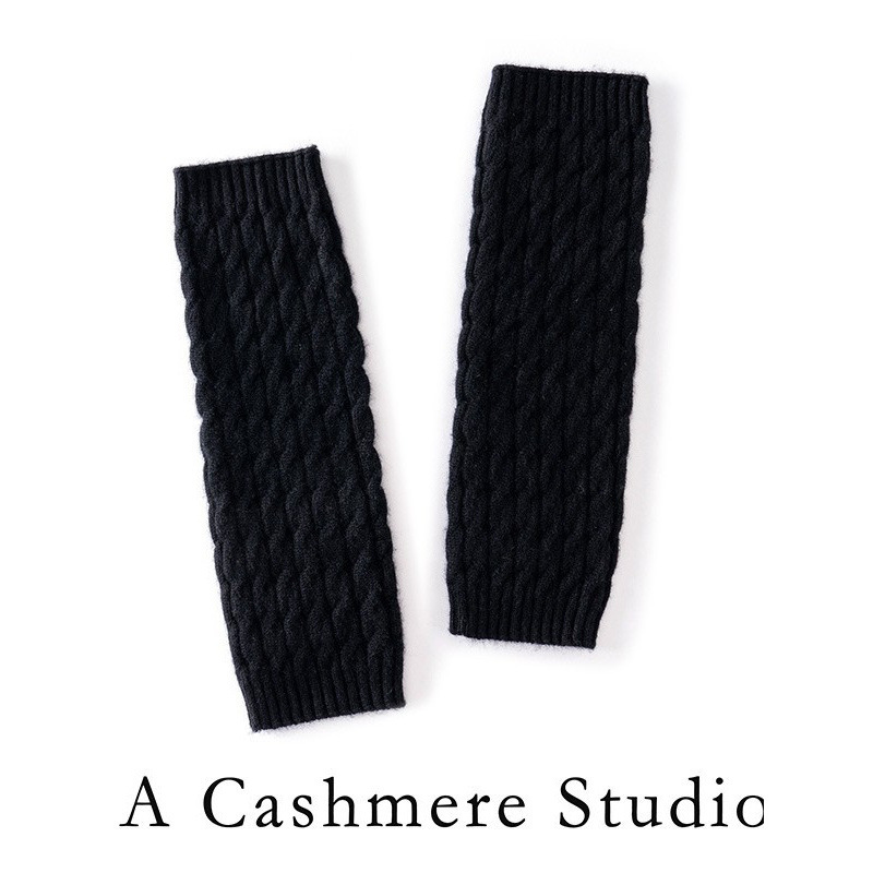 Cashmere leg warmers, knitted knee pads, warm over-the-knee socks, women's autumn and winter thermal sleep socks, long leg warmers