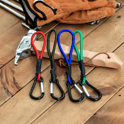 Outdoor elastic rope climbing hook multi-functional camping portable elastic rope buckle canopy pull rope ground nail tent accessories