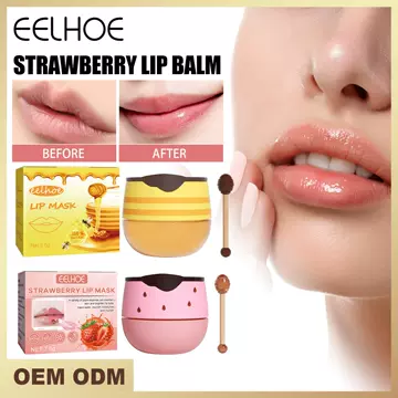 EELHOE Moisturizing Lip Film Hydrating Moisturizing Repair Desalination Black Lip Color Lip Pattern Not Greasy Lip Film with Lip Brush - ShopShipShake