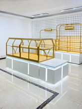 面包展示柜商用中岛柜边柜烘焙货架马卡龙柜子玻璃甜品柜糕点模型