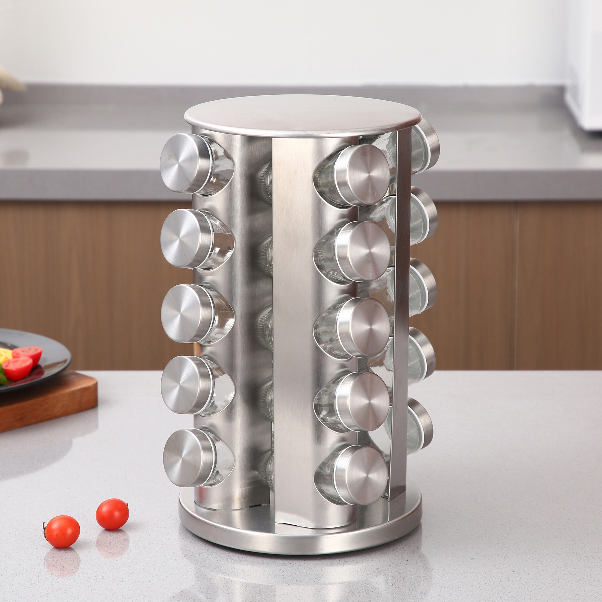 Organizador Giratorio de Especias de Acero Inoxidable 304 para Cocina image 10
