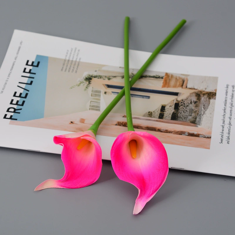 Realistic polyurethane small calla lilies, home decor, wholesale