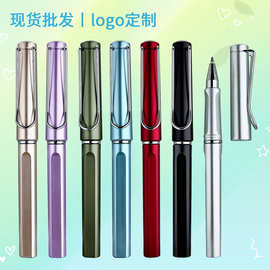 新款现货商务及学生笔 喷漆笔杆下水均匀广告塑料笔水笔中性笔