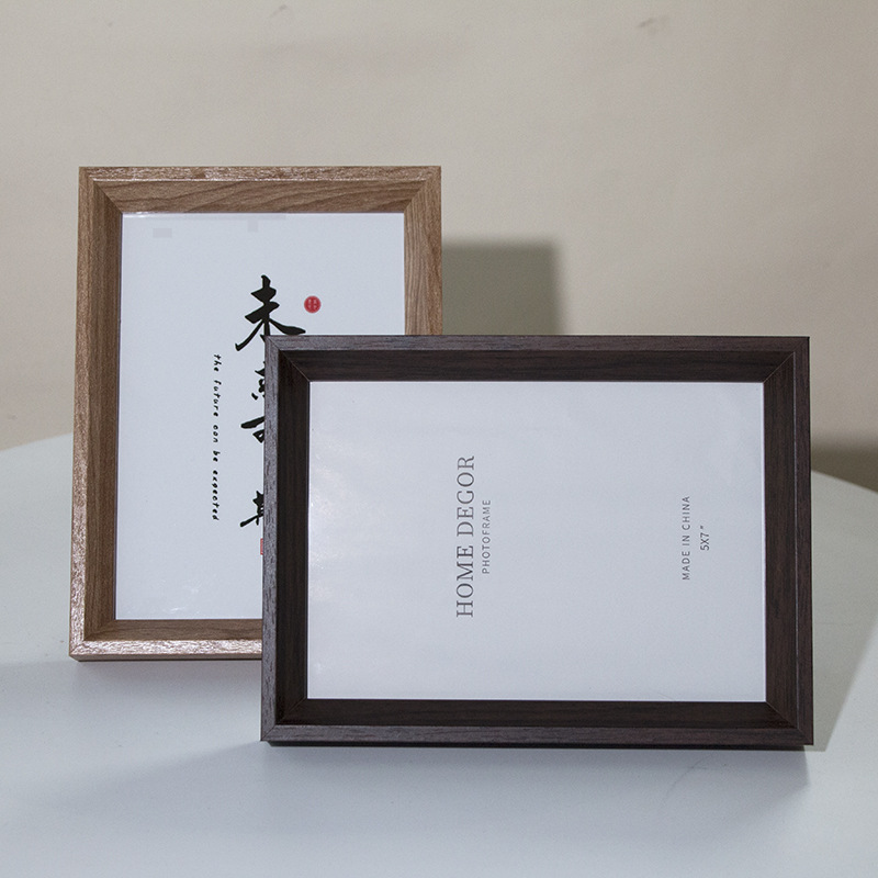 跨境相框木质摆台6寸A4挂框高摆台相框