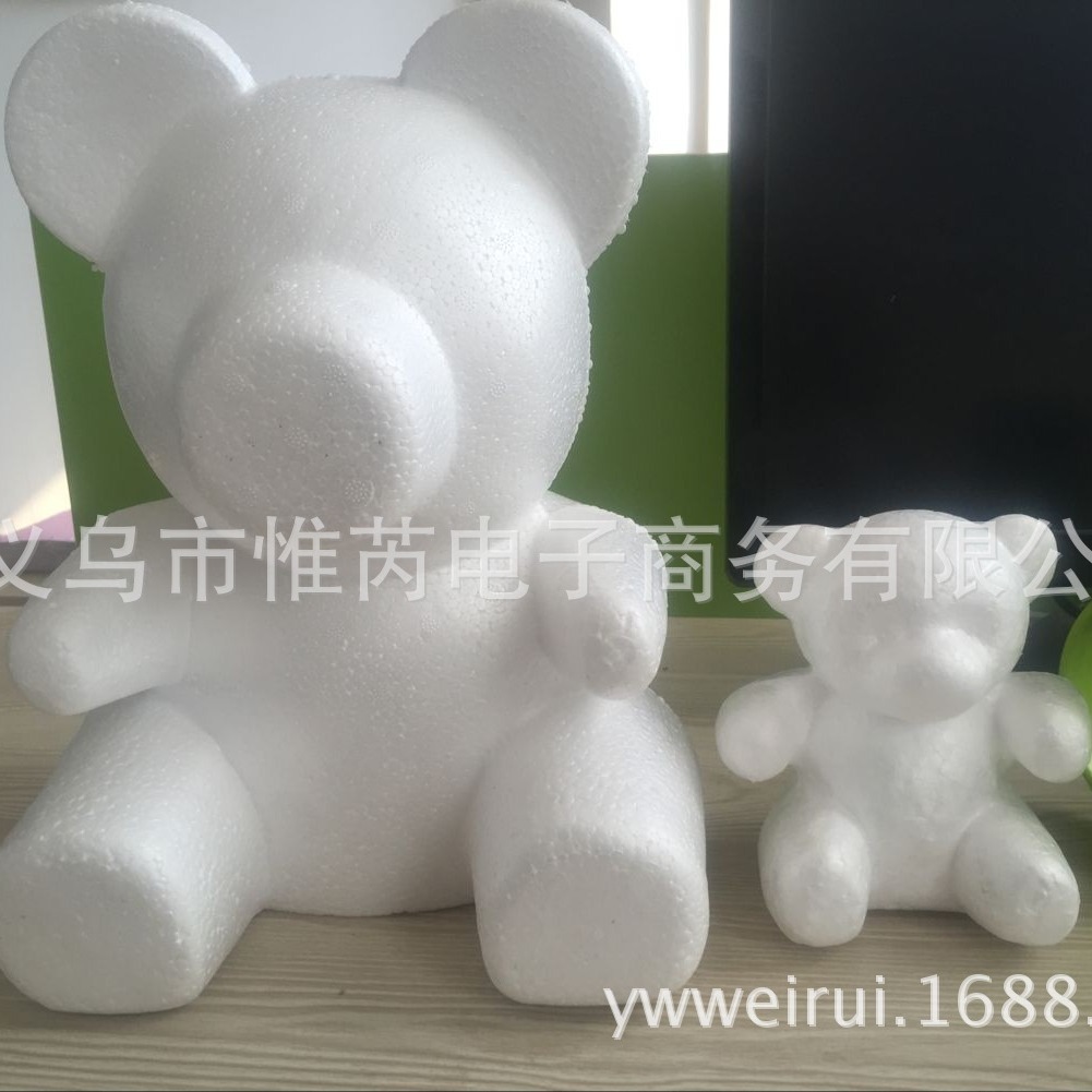 Oso Rosa molde oso modelo embrión blanco Qixi Día de San Valentín EPS Poli Dragón blanco espuma oso Clavel