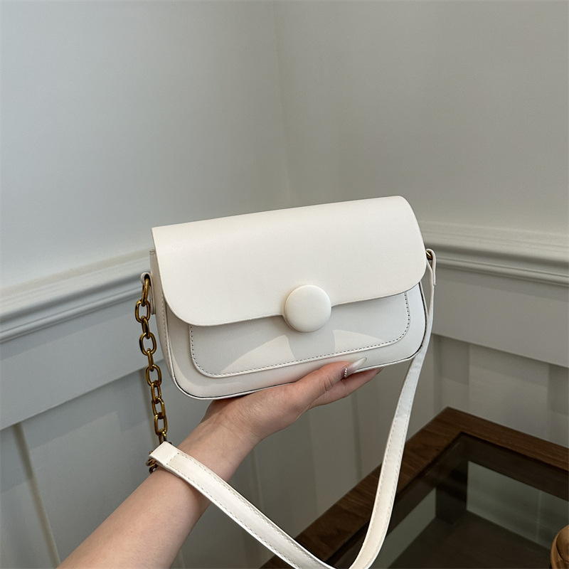 Gourmet High-End Underarm Bag Women's 2024 New Solid Color Korean Style Small Square Bag Trendy Fashion Shoulder Bag Crossbody Bag