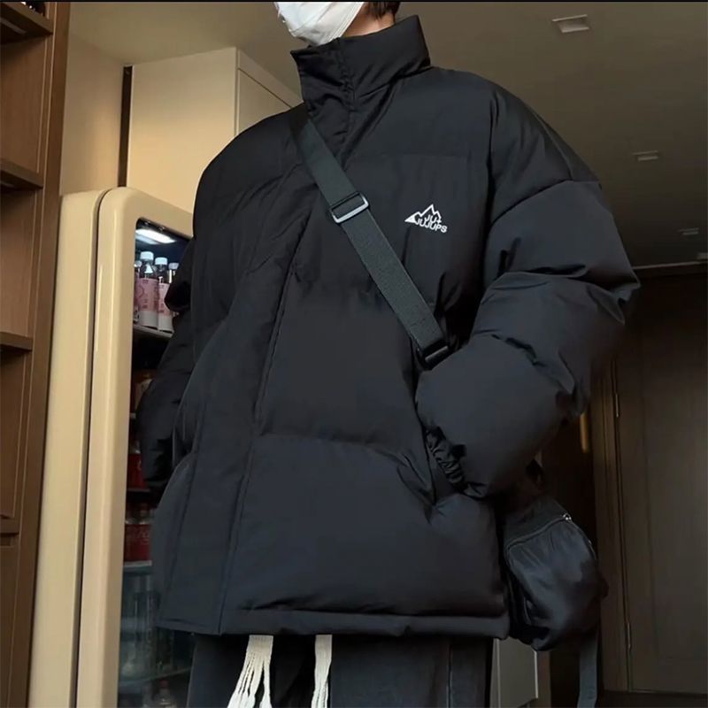 (2개) 남성용 코튼 패딩 코트 가을과 겨울 두꺼운 따뜻한 캐주얼 브레드 면 패딩 코트 10 대를위한 겨울 의류 유행 올 매치 콜드 방탄 코트