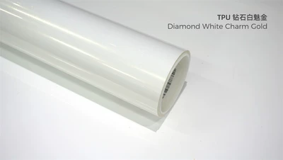 dragon blue color PPF, Auto Color Change Film - tpu-diamond-white-gold-dry-paste-no-baking-15215-m
