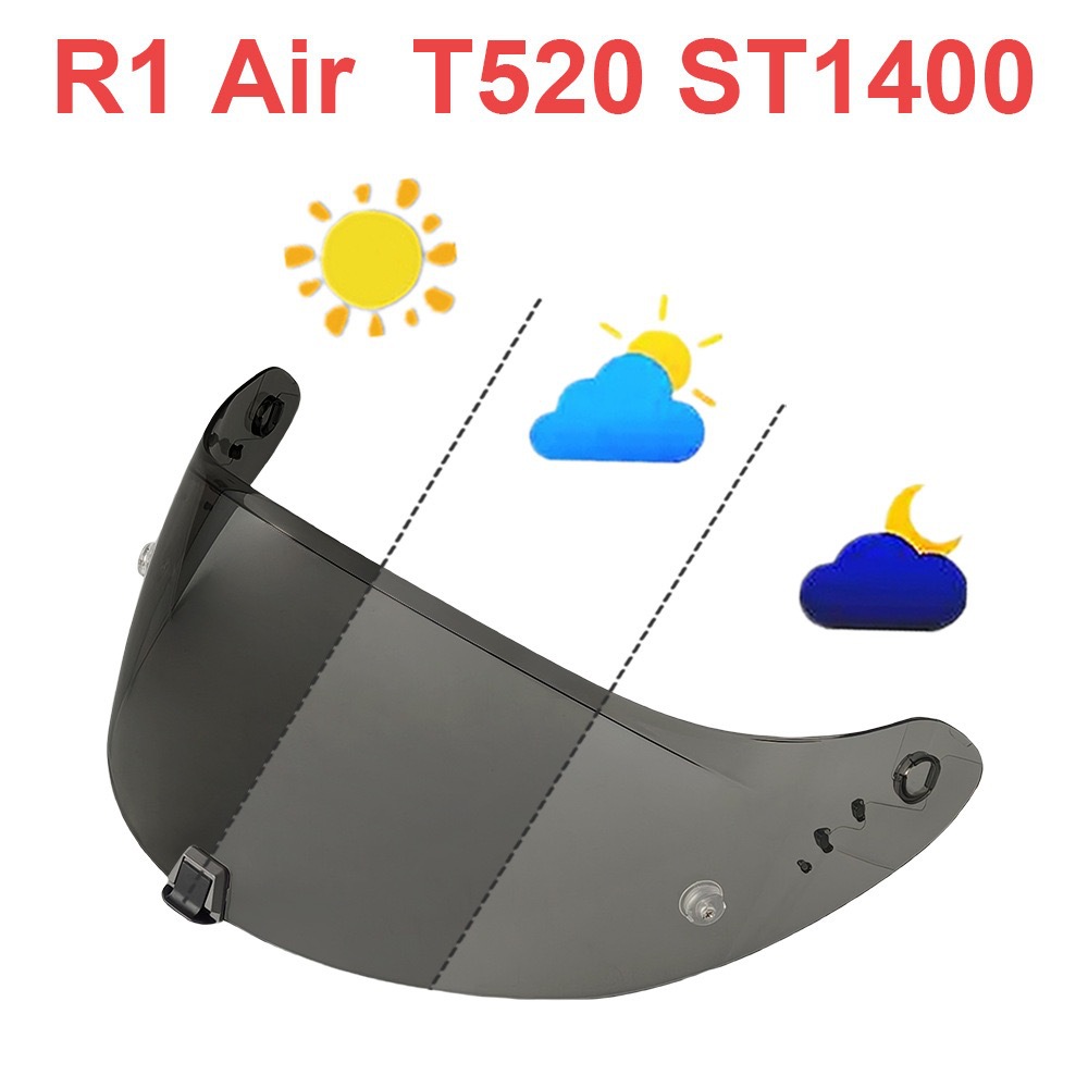 Suitable for Scorpionexo R1 520 1400 Motorcycle Helmet Lenses, Suitable for Day and Night Use