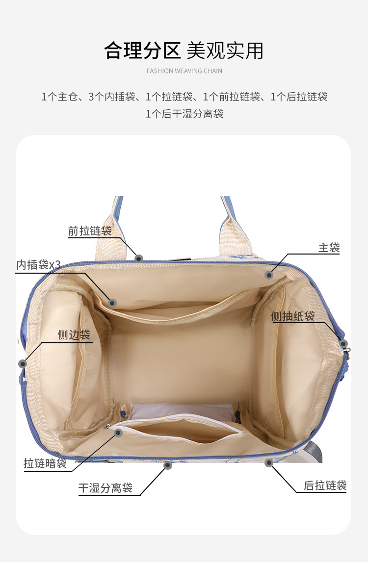 Mom Bag, baby bag, large-capacity, lightweight and fashionable for going out, new multi-functional double-shoulder mom bag undefined