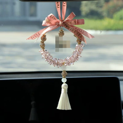 Car pendant for women, exquisite Car hanging - pink