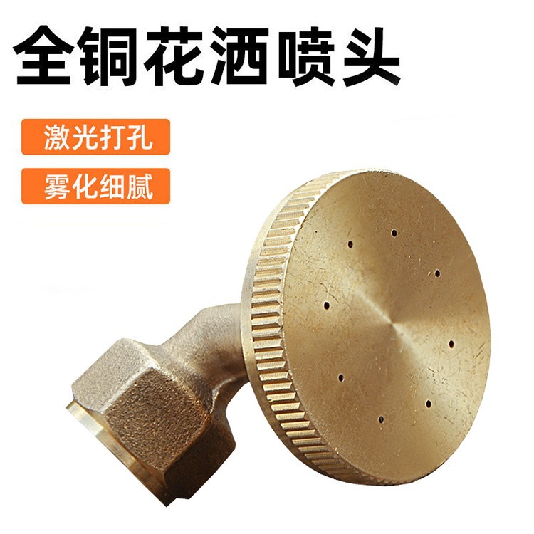 电动喷雾器配件喷头打药机8眼铜花洒喷头细雾化农用高压铜喷头