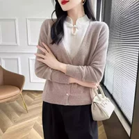 Вязаный теплый модный шерстяной свитер, западный стиль, oversize, китайский стиль