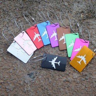 Aluminum Alloy Luggage Tags, Metal Luggage Boarding Tags, Aircraft Checked Tags, Luggage Tags, Business Gifts