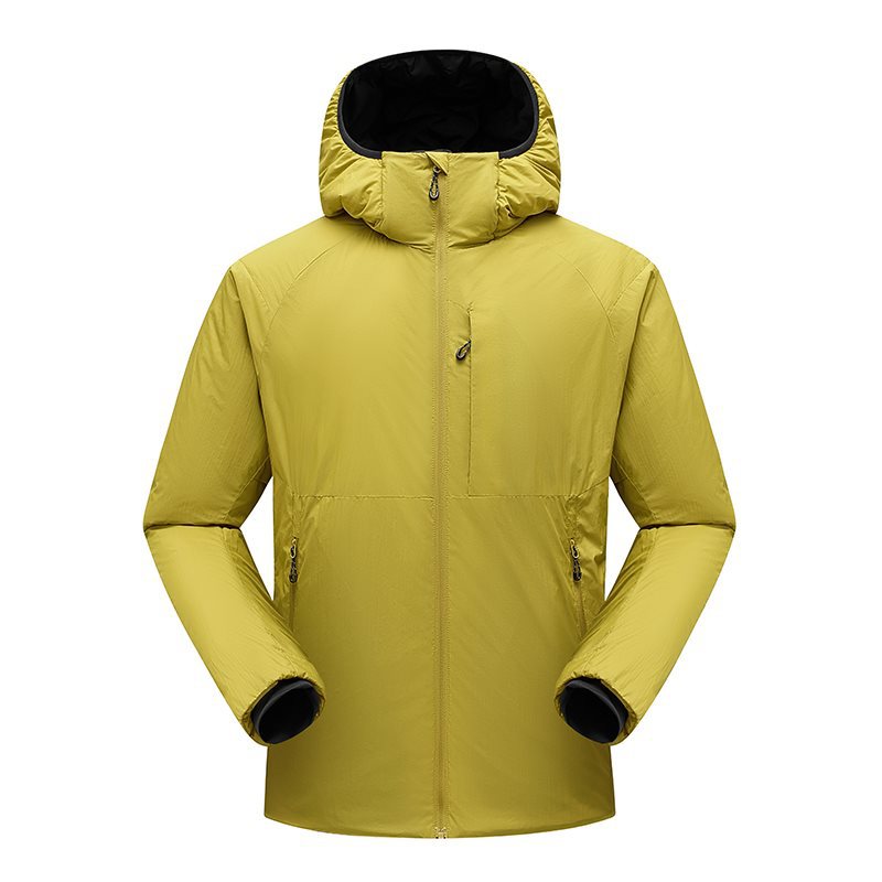 Polymer cotton, lightweight and warm, autumn and winter couple style men's outdoor windproof and waterproof hooded casual cotton-padded jacket/coat.