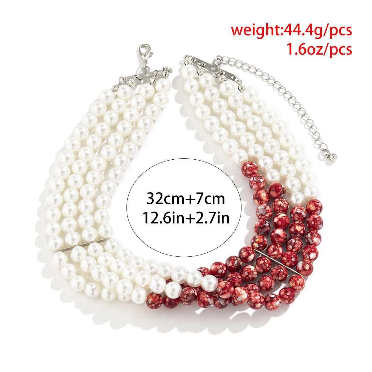 Ethnic Style Geometric Arylic Imitation Pearl Tassel Women's Choker display picture 3