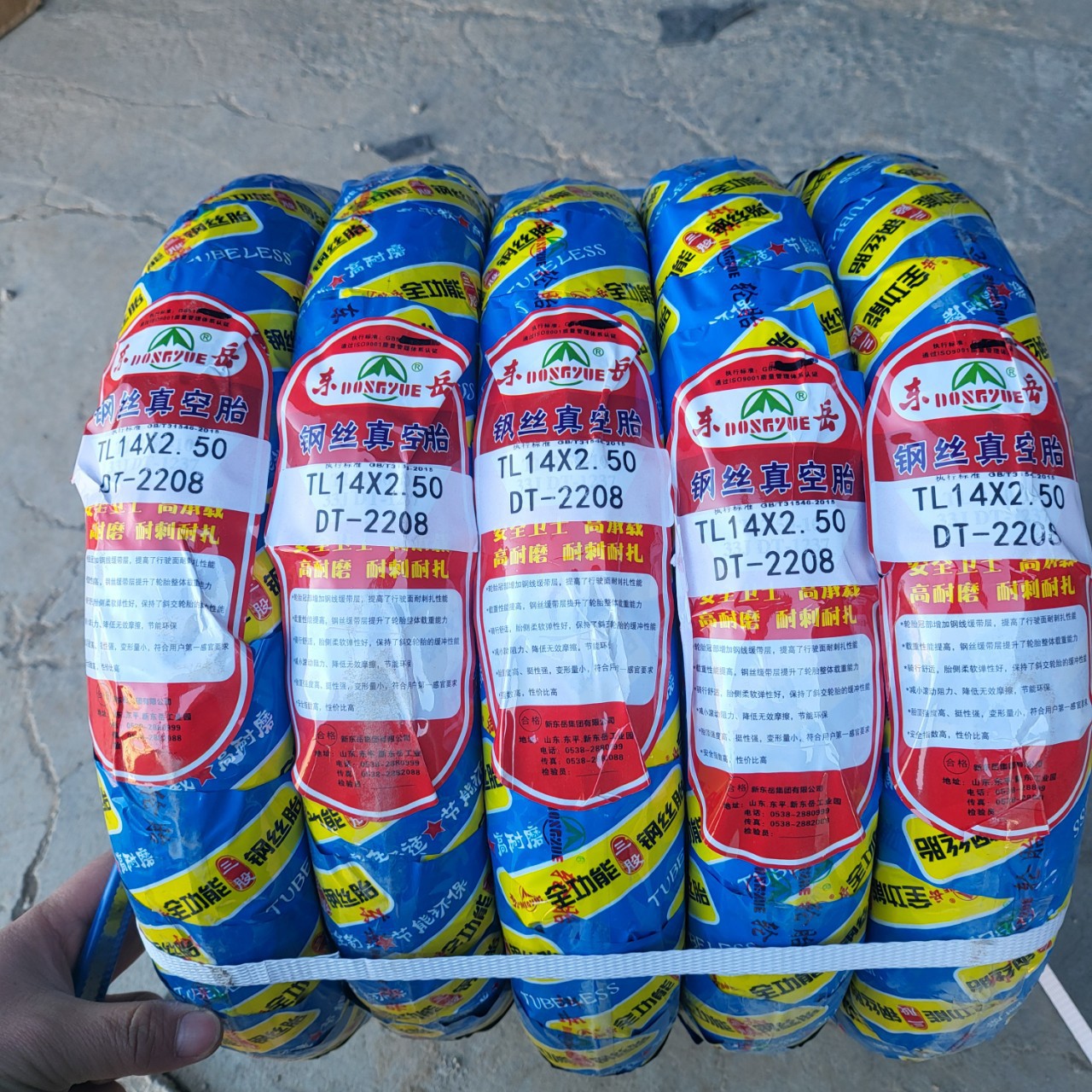 Acting Dongyue Tire 14x 2.50 Vacuum Steel Wire Vacuum Tire Electric Vehicle Accessories in stock Wholesale