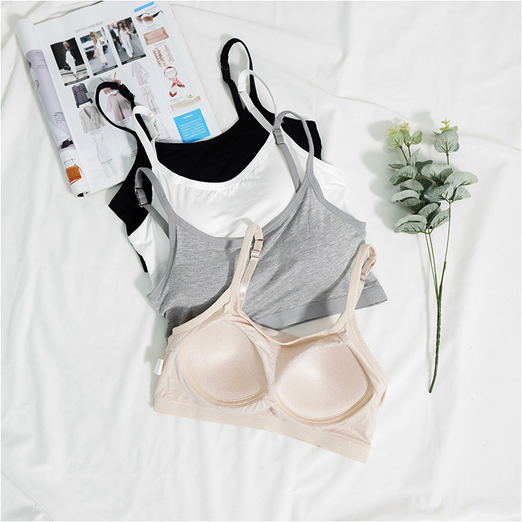 All-In-One Short Summer Casual Women's Modal Camisole with Chest Pads, Slim Fit Cotton Camisole Vest
