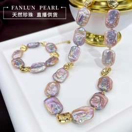 天然珍珠项饰;天然珍珠耳饰;珍珠首饰套装