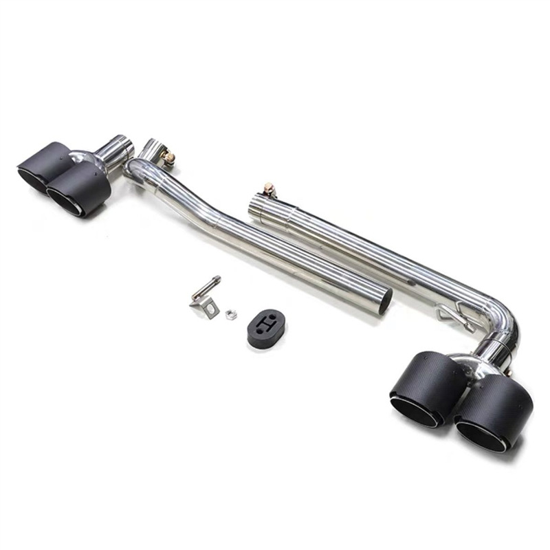 Audi A3A4 modificado cuatro labios traseros de doble salida tubo de escape silencioso sin soldadura garganta de escape de doble salida especial