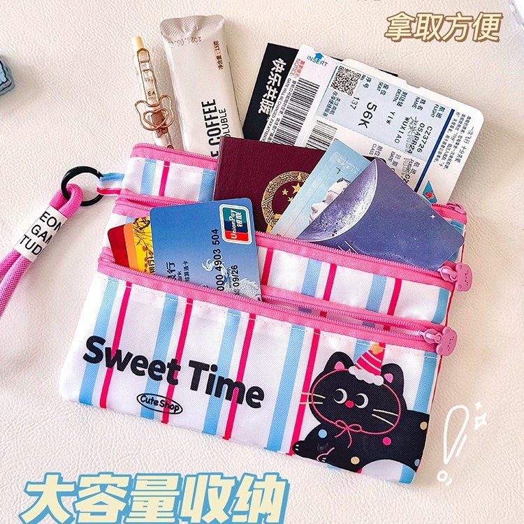护照夹证件收纳包旅行护照机票卡包一体随身便携大容量防水证件袋|undefined