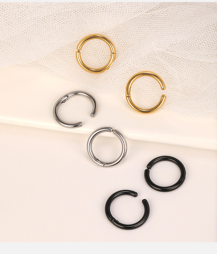 Pointed titanium steel lip stud product view