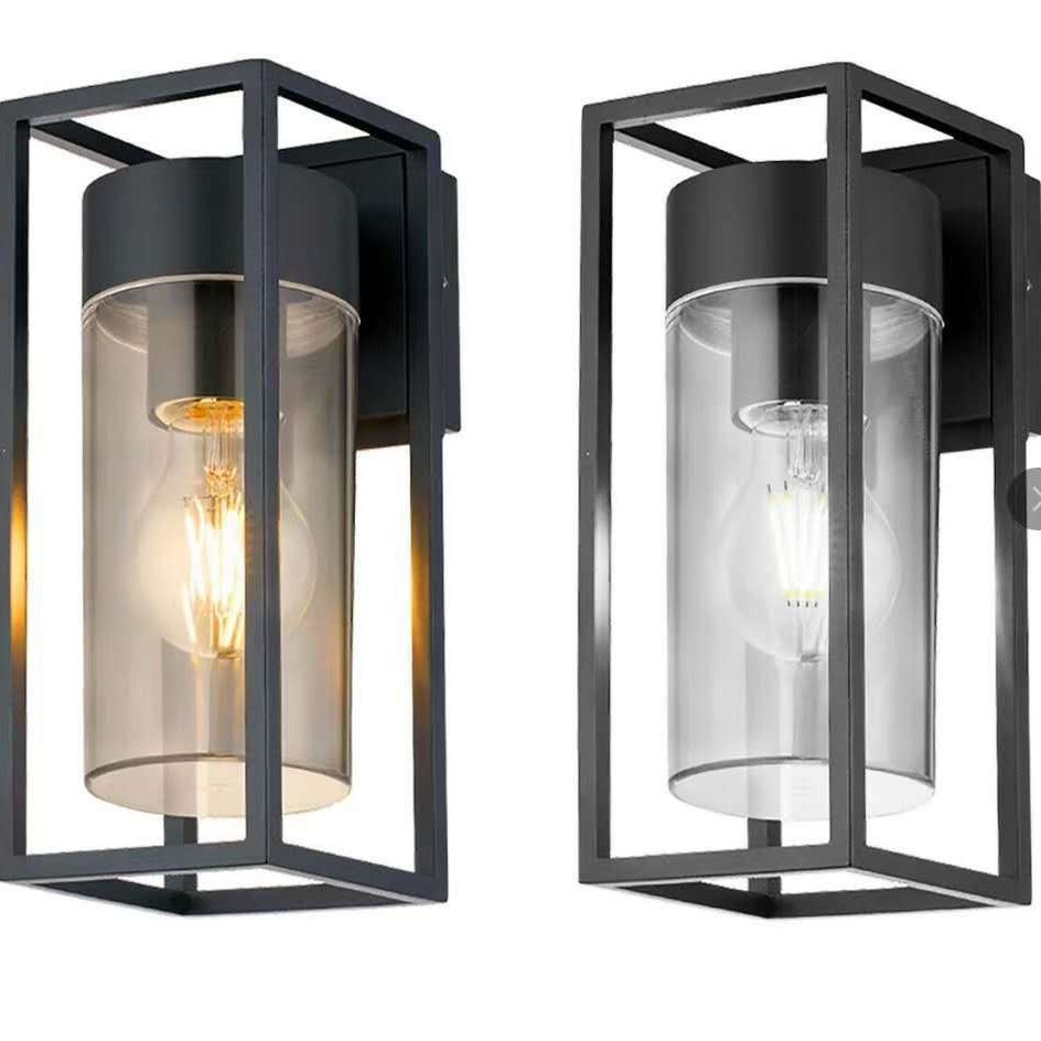 País de América industrial retro hierro forjado caja cristal restaurante Nordic creativo bar pasillo loft lámpara pared