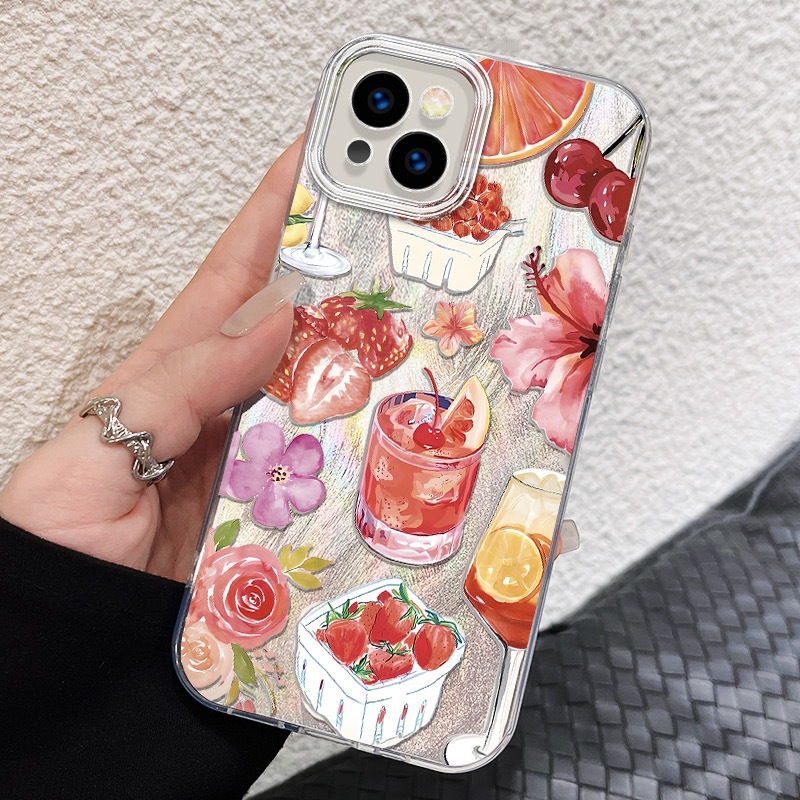 PC Soda Water Strawberry Cute Phone Cases Phone Accessories display picture 7