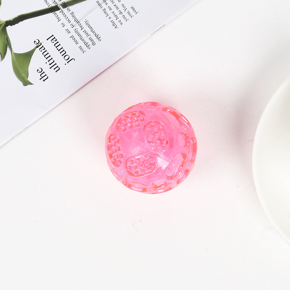 Juguetes de perros no pueden morder bolas sonoras interactivas bolas sonoras resistentes a la mordida elásticas bolas luminosas Amazon