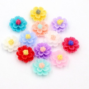 13mmƽ��С�r�՘�֬���ٺϻ� ����ɫ���w�pɫõ�廨DIY�Ʒ���