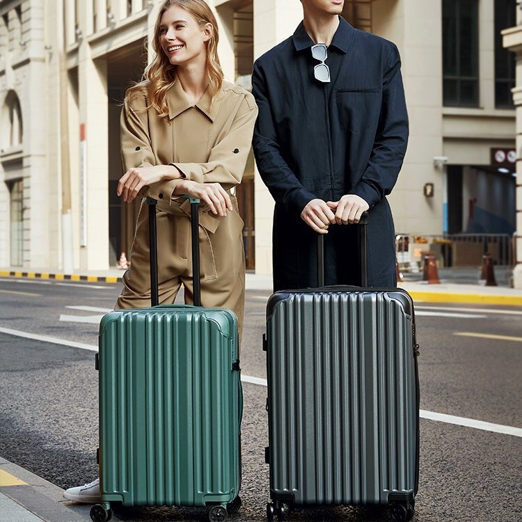 Foreign trade export cross-border luggage suit 20 inch boarding box pure PC explosion-proof luggage case 26 inch expansion suitcase