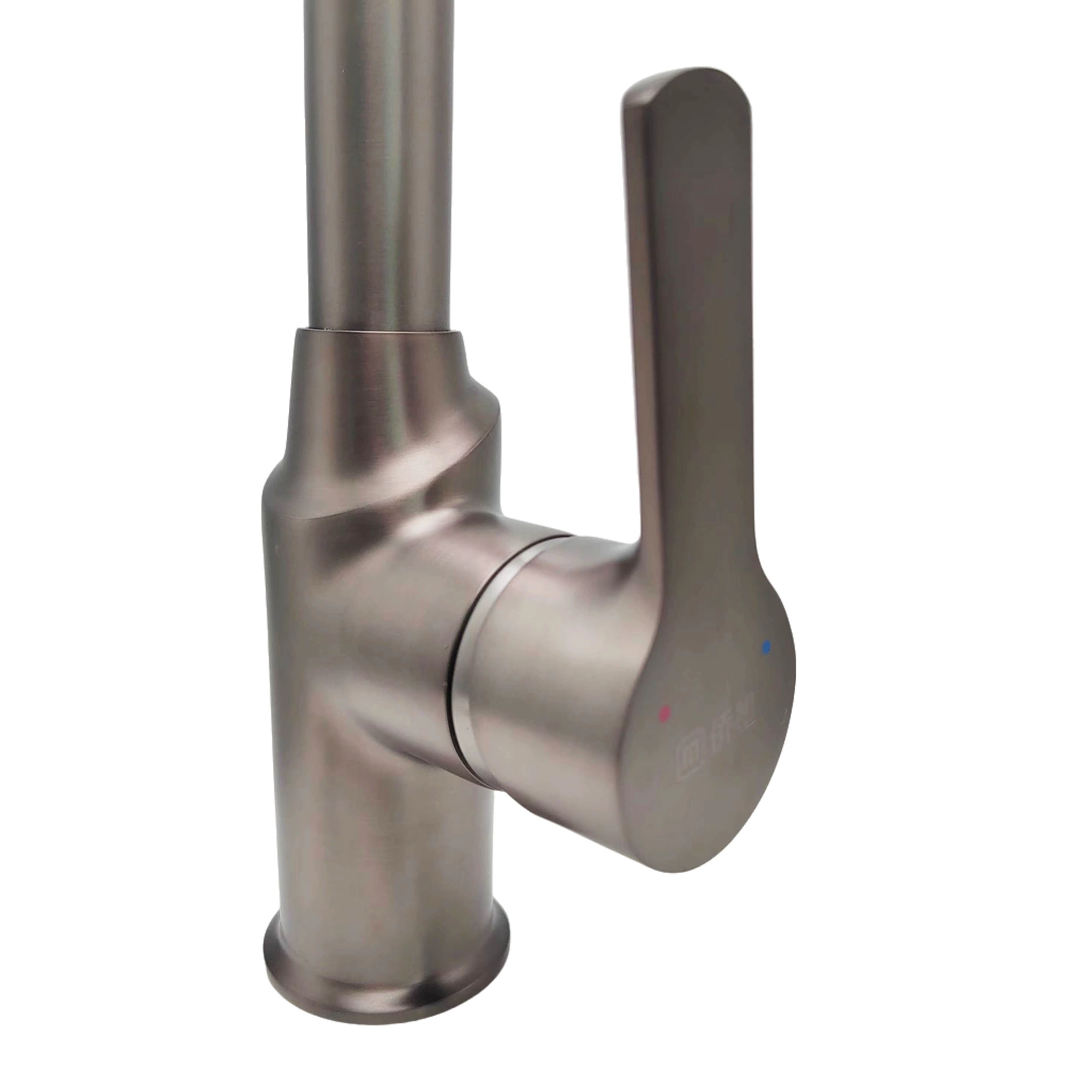Кран/кран для кухни Faucet Kitchen Hot and Hot Gun Ash Sink Kitchen Washing Basin Faucet Universal Rotating Wholesale