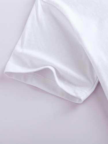 Cross-border TEMU free shipping women's short-sleeved Amazon AliExpress Shopee Western Valentine's Day heart round neck top