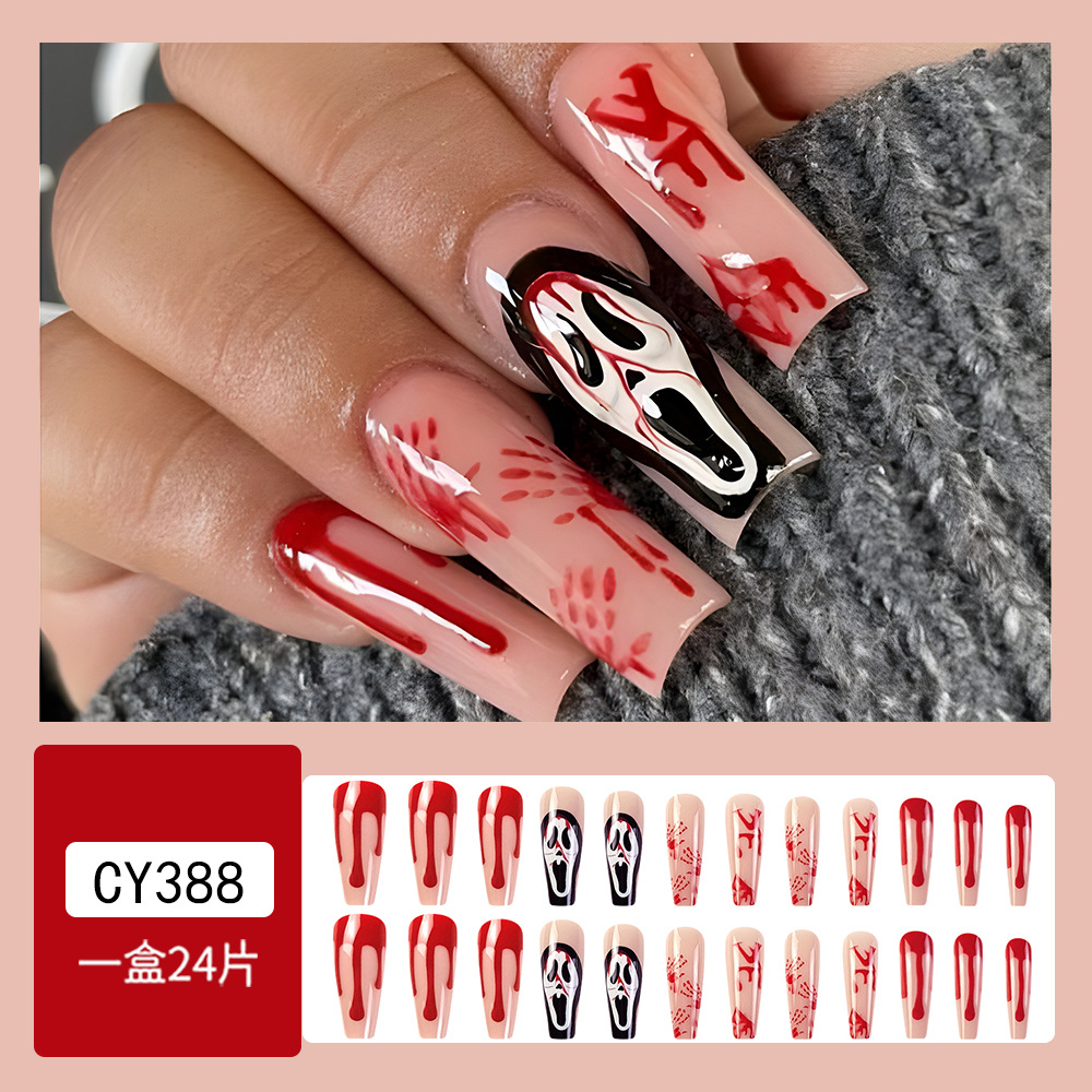 Desgaste de uñas falso transfronterizo de uñas de longitud media pieza de uñas desmontable pieza de uñas producto terminado uñas al por mayor