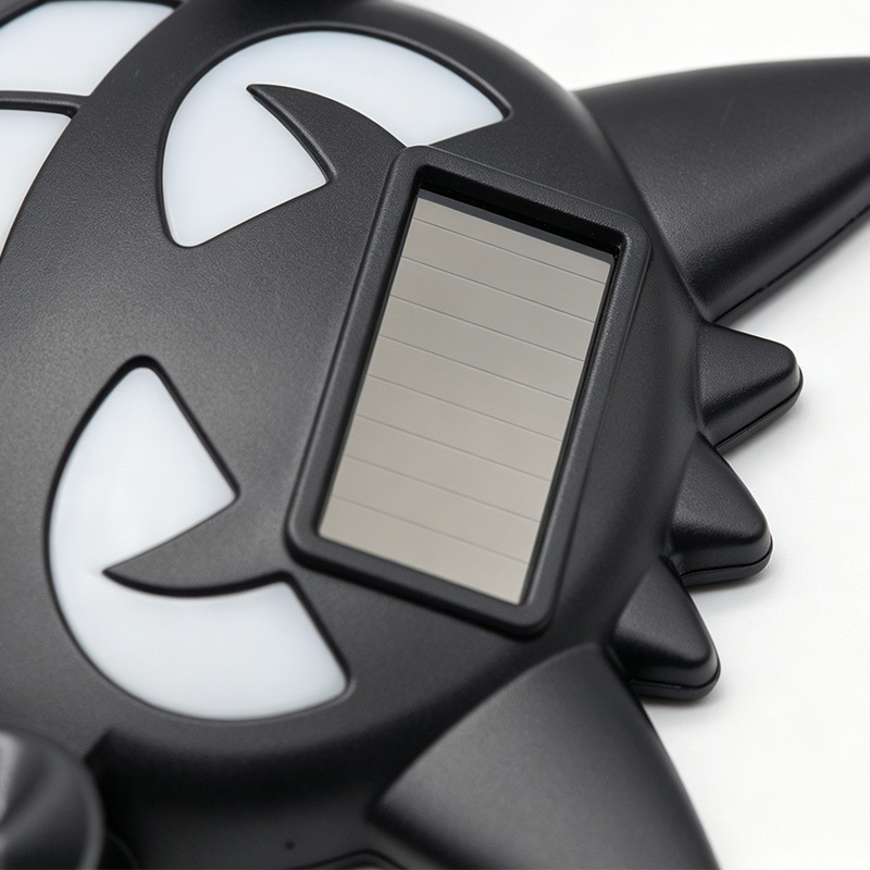 Cross-border car decorative light Halloween solar-powered wireless evil demon eye LED warning ambient light dynamic
