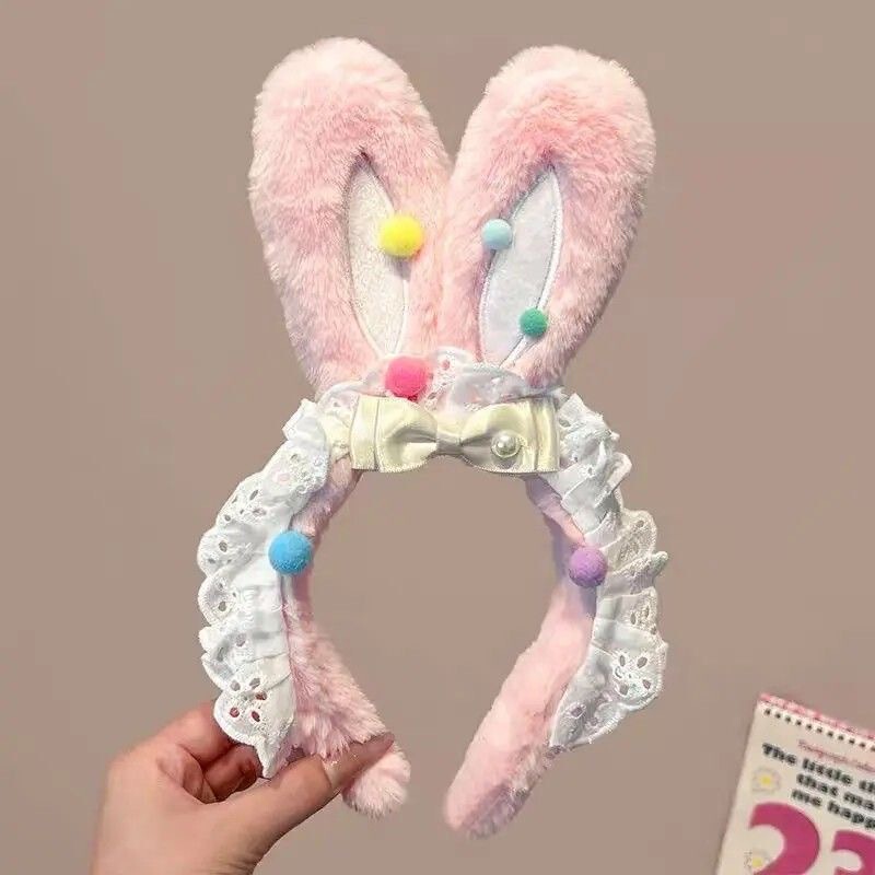 かわいいイチゴの花ウサギの耳ヘッドバンド女性の夏の豪華なヘアプレスヘッドバンド子供のヘアバンドヘアピン帽子|undefined