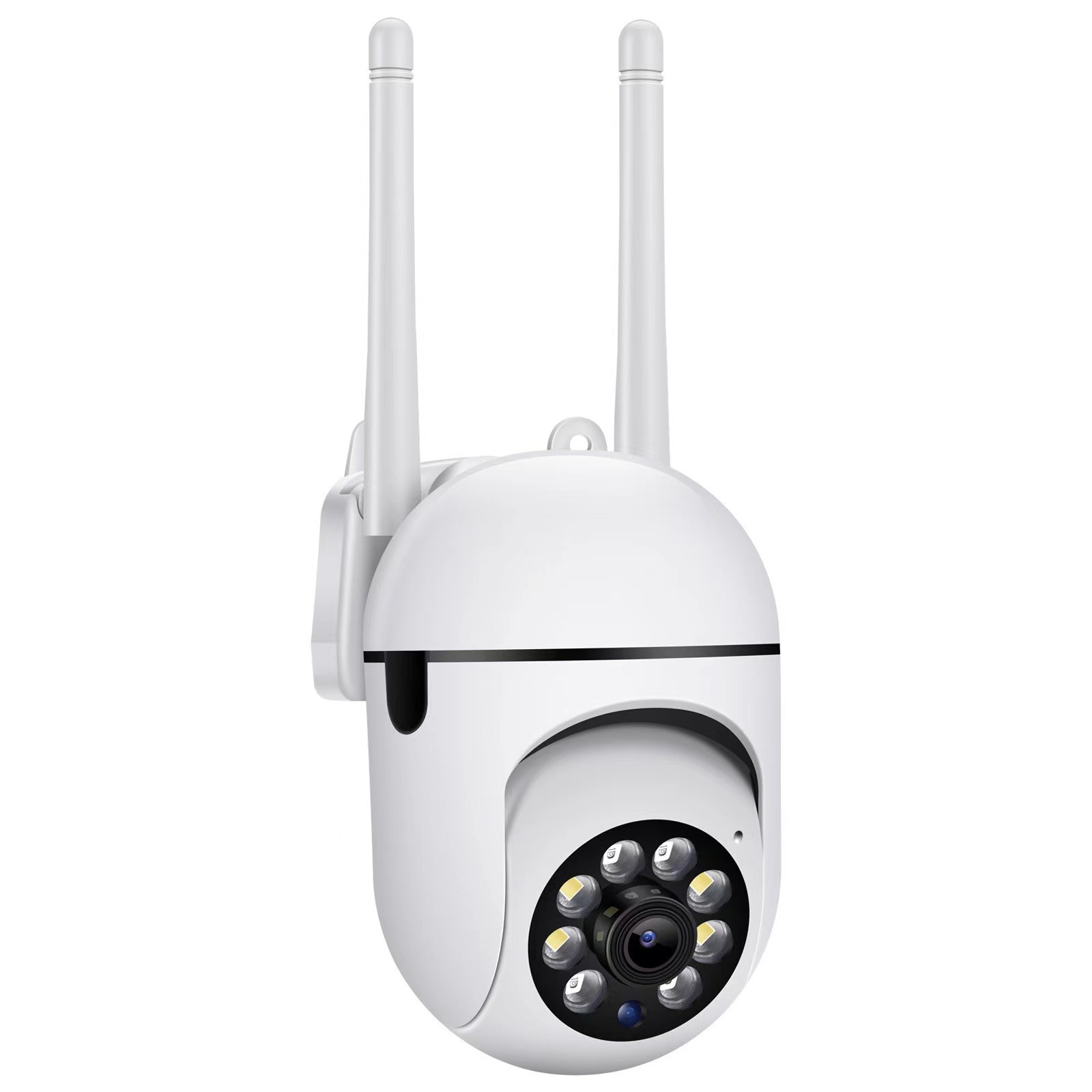 wifi插头监控摄像头室内免打孔运程全彩夜视无线插座灯头