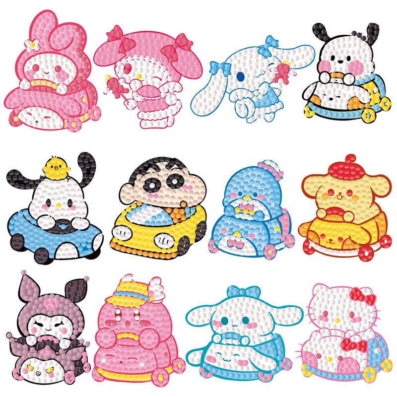 Children's DIY handmade diamond stickers concentration training casual stickers cartoon material package manufacturers wholesale generation