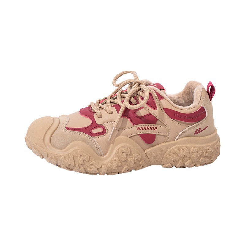 Huili High-end moda zapatos de mujer cordones de terciopelo zapatos de algodón cómodos zapatos de mujer retro versátiles zapatos cálidos
