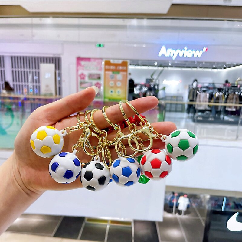 Cross-Border Cartoon Football Keychain Pvc Material Cute World Cup Keychain Car Bag Small Gift Wholesale Cross-Border Cartoon Football Keychain Pvc Material Cute World Cup Keychain Car Bag Small Gift Wholesale