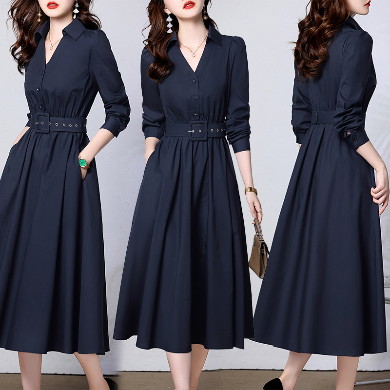 In stock high sense dress women's 2022 autumn new women's delivery belt In stock high sense dress women's 2022 autumn new women's delivery belt