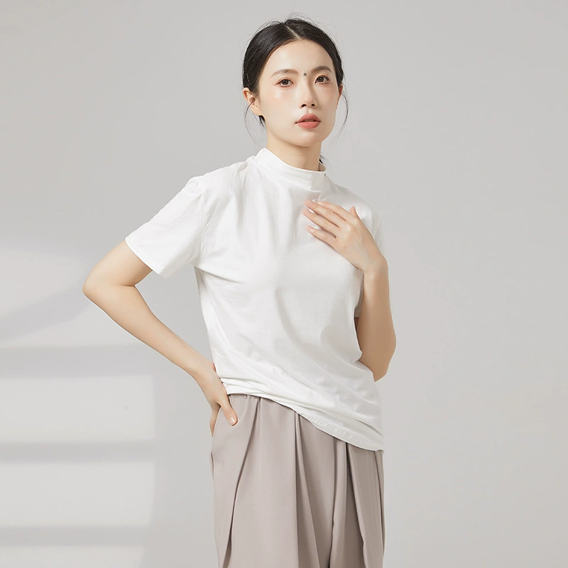 Современная танцевальная тренировка мужская черная футболка с высоким воротником