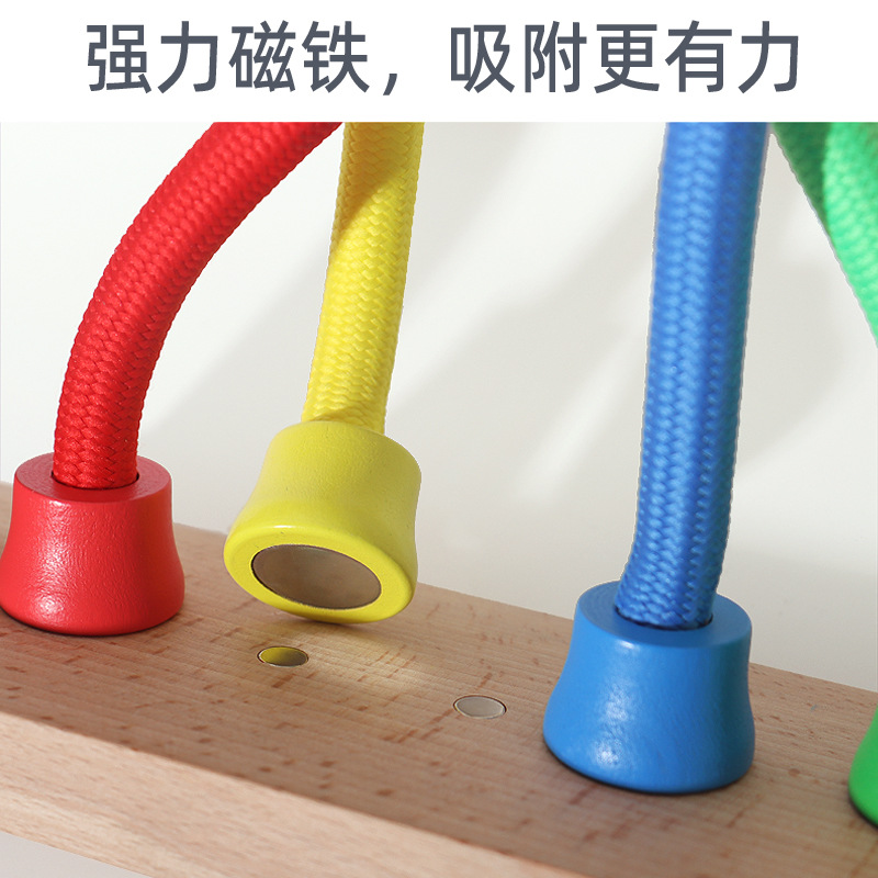 Inteligencia de madera unrope juego de educación temprana de los niños entrenamiento de pensamiento lógico material didáctico juguetes educativos entre padres e hijos