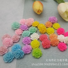 树脂玫瑰花心diy手工耳钉花朵手机壳服饰发箍儿童发夹发饰配件