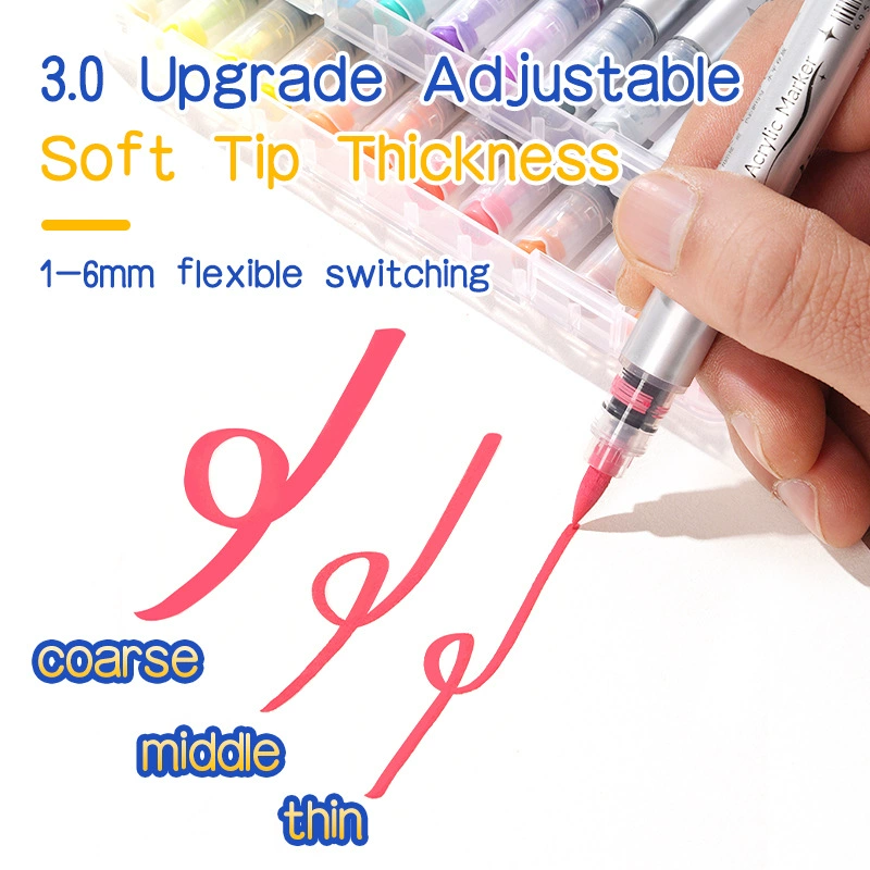 Acrylic, waterproof marker for students, Amazon, 48 colors, graffiti